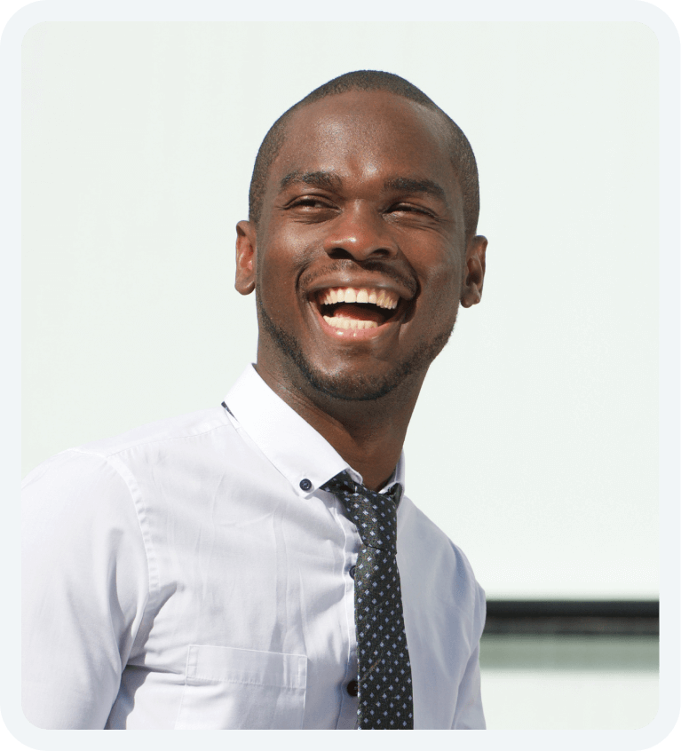 man wearing a necktie