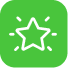 star on green squre icon