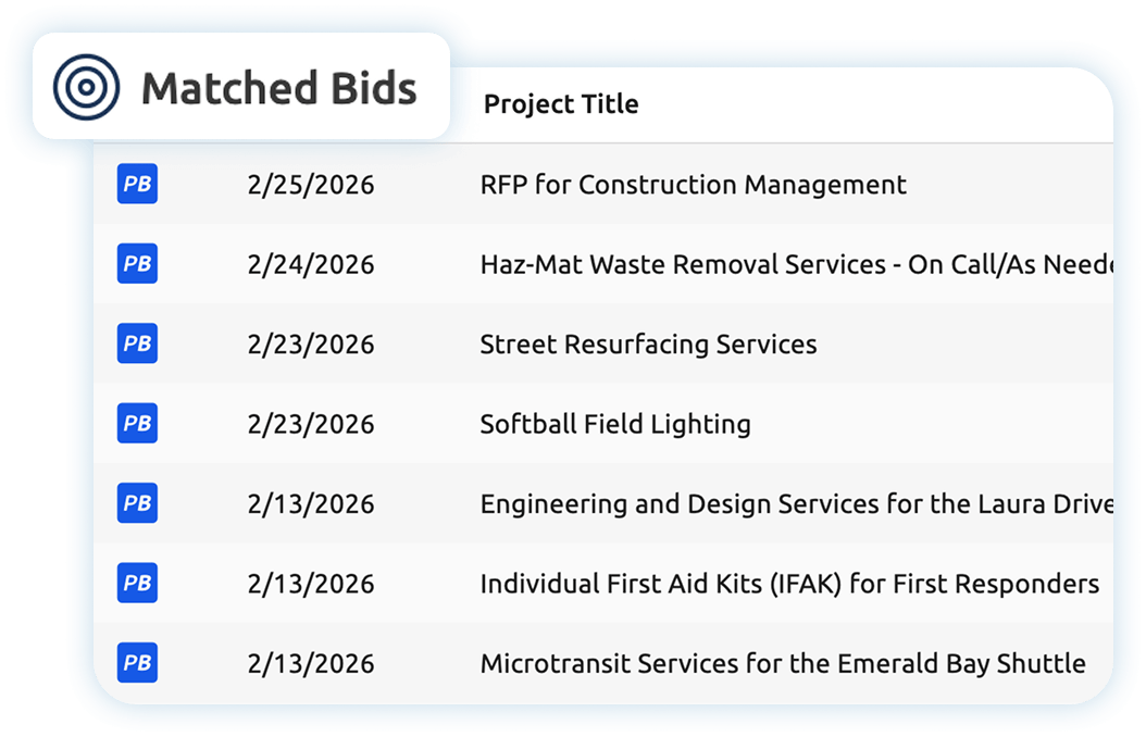 AI Bid Matching