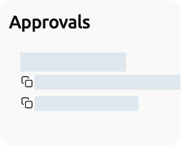 Streamlined Approvals
