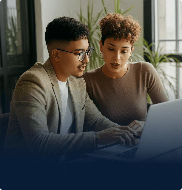 people working on a computer